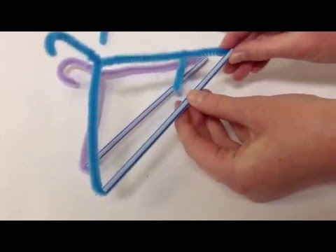 How to make pipe cleaner hangers