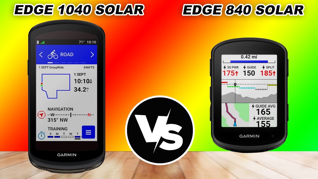 Garmin Edge 1040 Solar vs Garmin Edge 840 Solar 