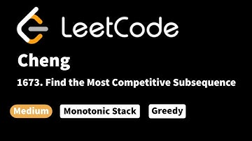 LeetCode 1673. Find the Most Competitive Subsequence