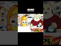BANANA CAT vs DOGE - Convenience Store Ramen Burger Chicken MUKBANG ANIMATION! #shorts #animation