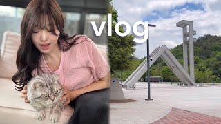 [vlog] 서울대생 브이로그| 전공수업에서 배운 자존감이란?🧘🏻‍♀️|과제하고 팀플하고 운동하는 일주일 기록| 일주일 ootd👚| productive week in my life