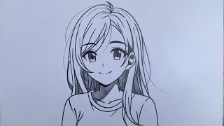 Cara Menggambar Anime Cewek Cantik Untuk Pemula Step by Step | Cara Menggambar Anime