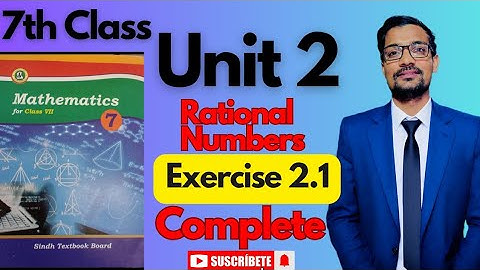 Maths class 7| chapter 2 | exercise 2.1| Sindhtextbookboard 