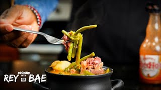 Southern Style Green Beans with Smoked Meat | Cooking with ReyBae