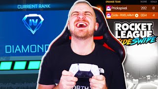 I Hit Diamond 4 in SideSwipe & The WINS KEEP ON COMING! | Rocket League Ranked SideSwipe! ROAD TO GC