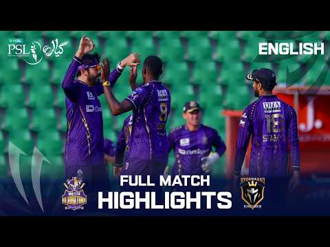 Full Highlights | Quetta Gladiators vs Hyderabad Kingsmen | English | Match 5 | HBL PSL 11 | MZB1K
