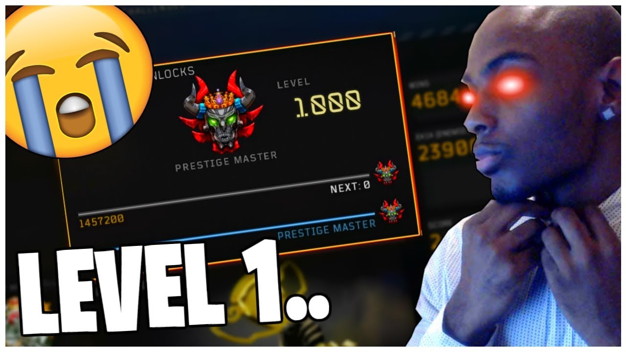CHAINFEEDS RESET MY LEVEL 1000 ACCOUNT 💔😫.. Black Ops 4