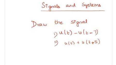 Draw the signal i.u(t)-u(t-7)    ii. u(t)+u(t+5) #timeshifting #signalsandsystems #shakunthalamasi