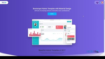 WOW - Admin Template Bootstrap 4 with material design        | Free T