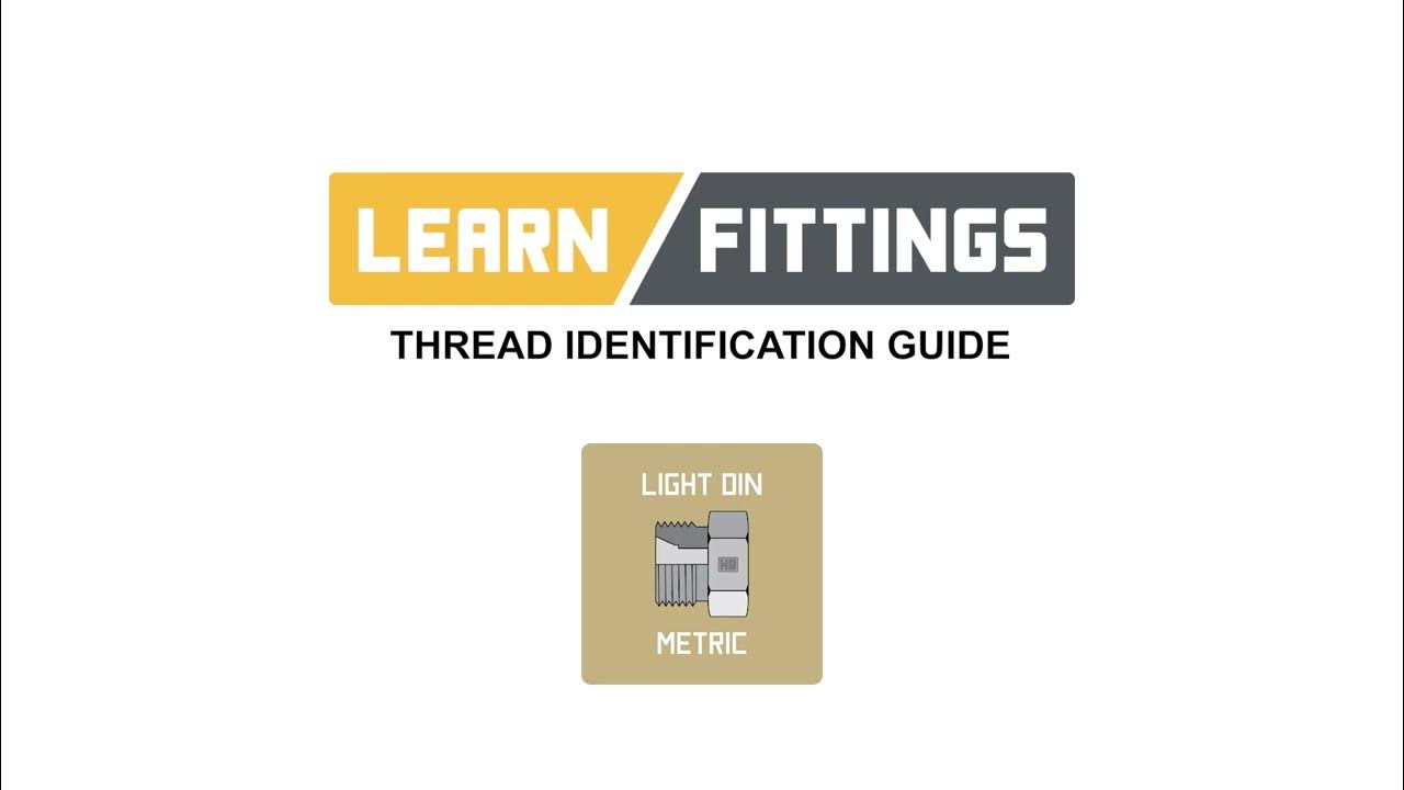 How to identify Light DIN hydraulic fittings YouTube