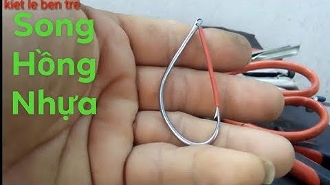 lưỡi câu cá lóc . làm song hồng nhựa