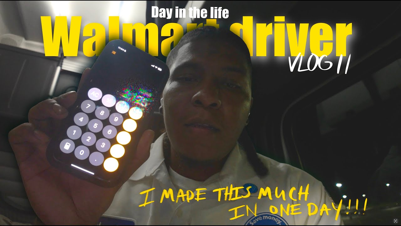 День за рулём для Walmart | Сколько я заработал долларов | Целый день (Влог 11)