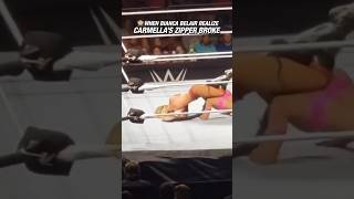 When Bianca Belair Realized Carmellas Zipper Broke