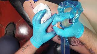 Snake and Lily tattoo-Timelapse