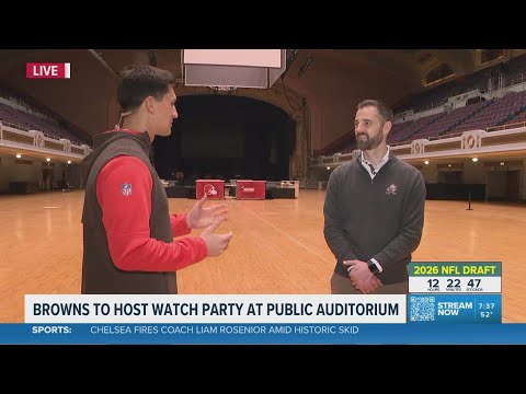 Cleveland Browns to host 2026 NFL Draft watch party at Public Hall