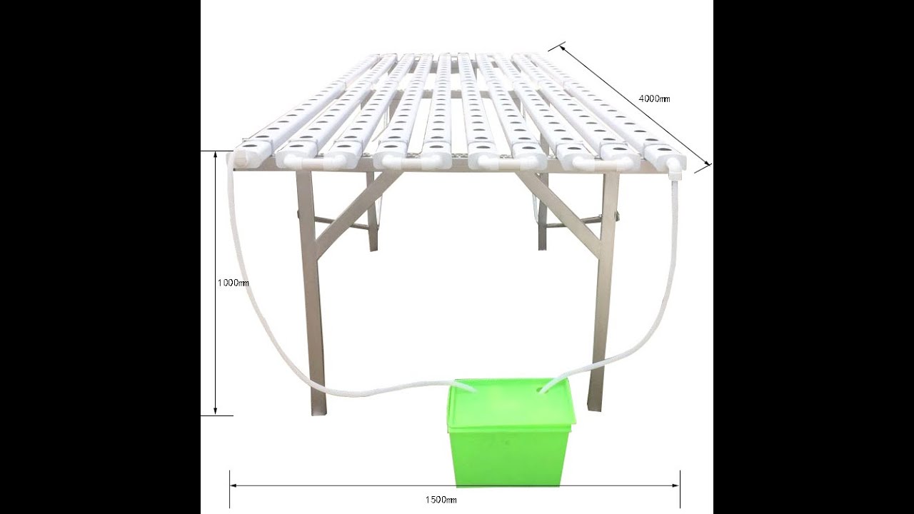 4m length table NFT system installation - YouTube
