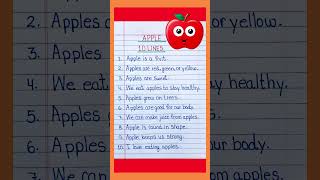 simpal 10 Lines Essay On Apple In English/ 10 lines essay on apple in english#apple#englishessay..
