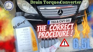 : Mercedes A class w169 Automatic Transmission 722.8 CVT Correct procedure for oil Change w245 B class
