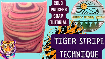 TIGER STRIPE Cold Process Soap Tutorial With Tussah Silk & Kaolin Clay