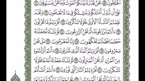 سورة الواقعة من اية 58 الى اية 74 مكررة 5 - ابراهيم الاخضر | من افضل الكلام