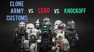 Сравнение Кастомных и Оригинальных Фигурок Лего Бракованной партии. Нужны ли CLONE ARMY CUSTOMS?