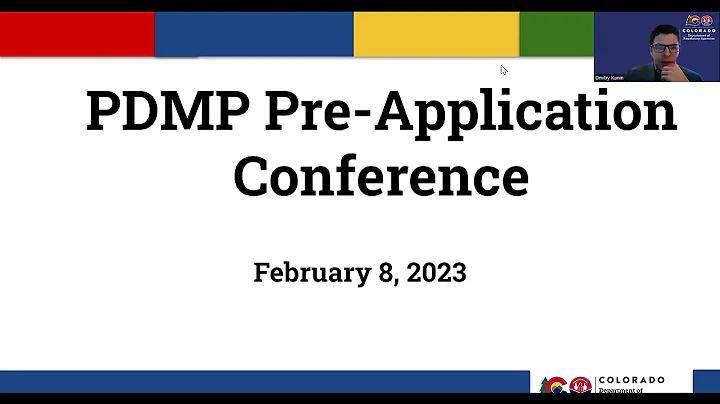 PDMP Pre Application Conference 02 08 2023