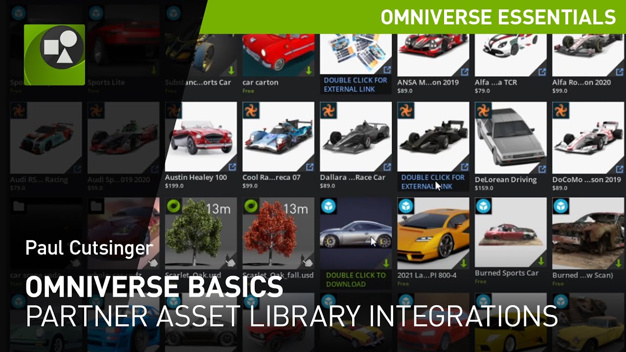 Partner Asset Library Integration Overview in NVIDIA Omniverse - YouTube