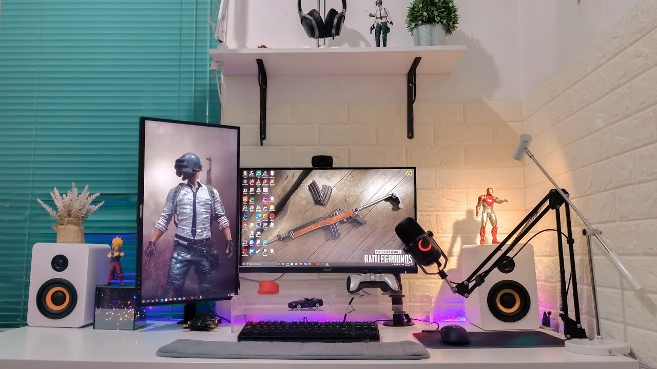 My Productivity Desk Setup Workspace 2021 | buat WFH lebih nyaman - YouTube