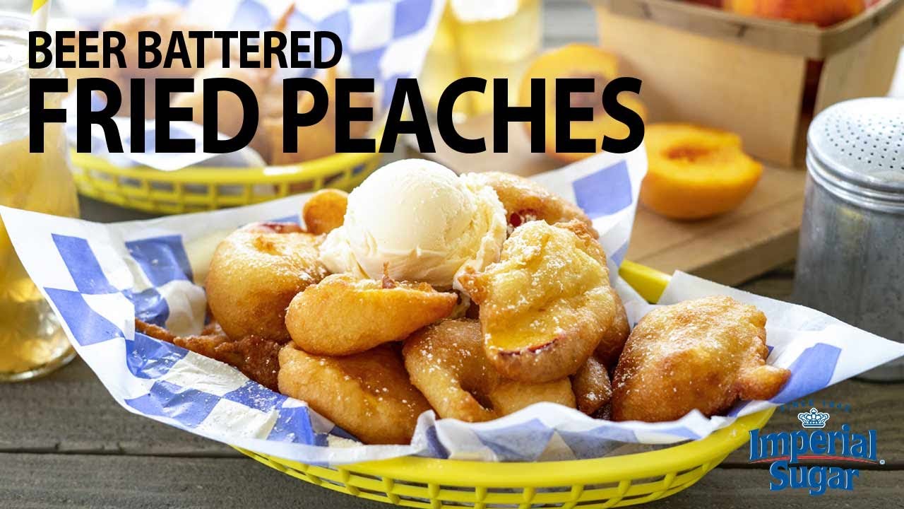 How To Make Beer Battered Peach Fritters YouTube