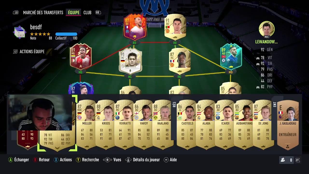 Live  Fifa 22 tots FR