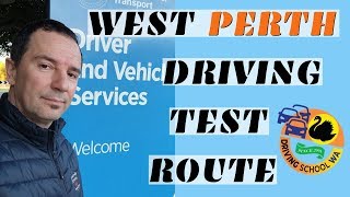 West Perth Driving Test Routes - Free Help for PDA in Perth Western Australia