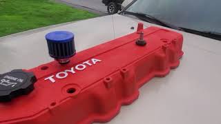 Toyota 22re, 22r Valve cover Painted