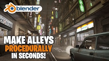 Make Realistic Procedural Alleys in Blender in Seconds!
