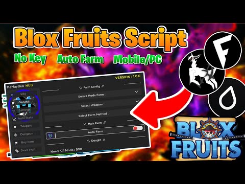 Blox Fruits FREE GUI SCRIPT – AUTO FARM TO MAX LEVEL – COMPLETE