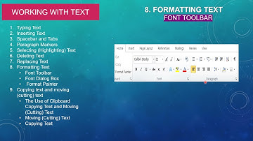 CHP 4: FORMATTING DOCUMENTS (PART 1) Secondary Course NIOS : Data Entry Operations (229)