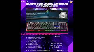 Havit KB870L GAMENOTE Gaming Mechanical Keyboard #shorts #youtubeshorts #havit #gamingkeyboard
