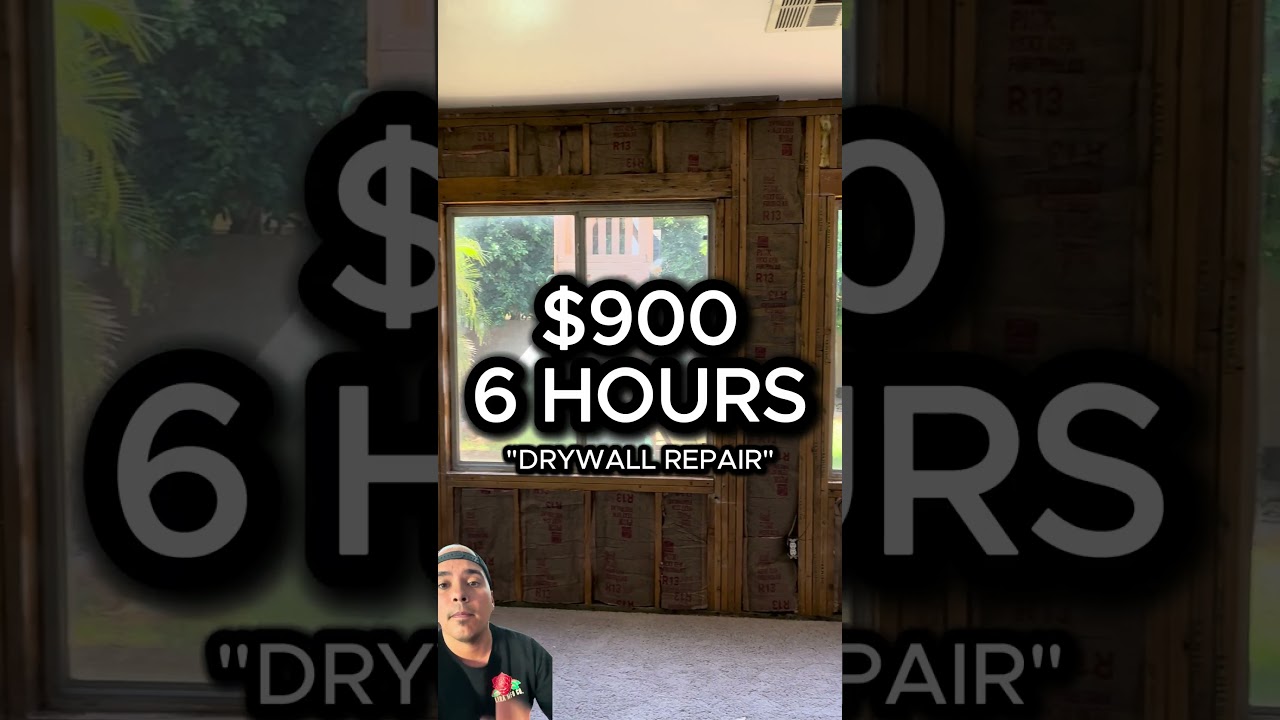 Ремонт гипсокартона за 900 долларов 