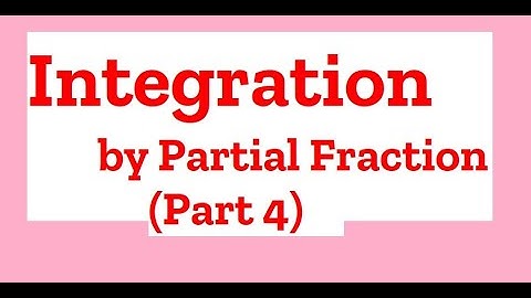 2001 Integration by Partial Fraction by Dinesh K Khatri GPC Dungarpur