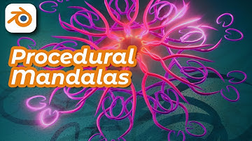 Procedural Mandalas Made in Blender Geometry Nodes