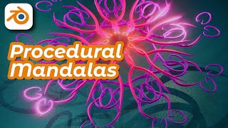 Procedural Mandalas Made in Blender Geometry Nodes