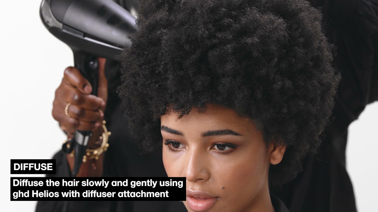 How to Diffuse Dry Textured Hair using ghd Helios