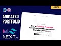 Animated Portfolio Website With Next.js, Tailwind CSS & Framer Motion🚀