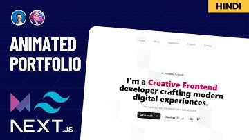 Animated Portfolio Website With Next.js, Tailwind CSS & Framer Motion🚀