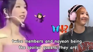 nayeon (and twice members) spoiling her new comeback