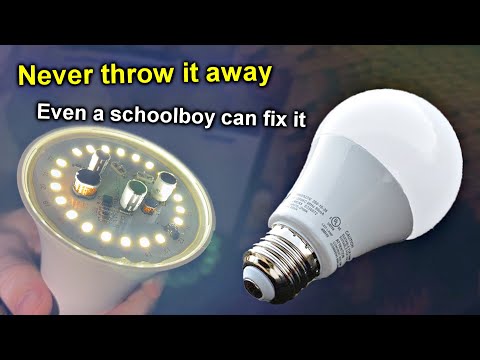 Video: Hoe om 'n DIY LED-kollig te herstel: herstel en foutsporing