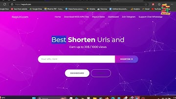 Url Shortner Home Page Change - 5$/1000 views - Adlinkfly - Salyan Tech