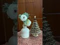 Wooden Tiny Christmas Tree decor | Laser Cut #christmasdecor #christmastree #shorts