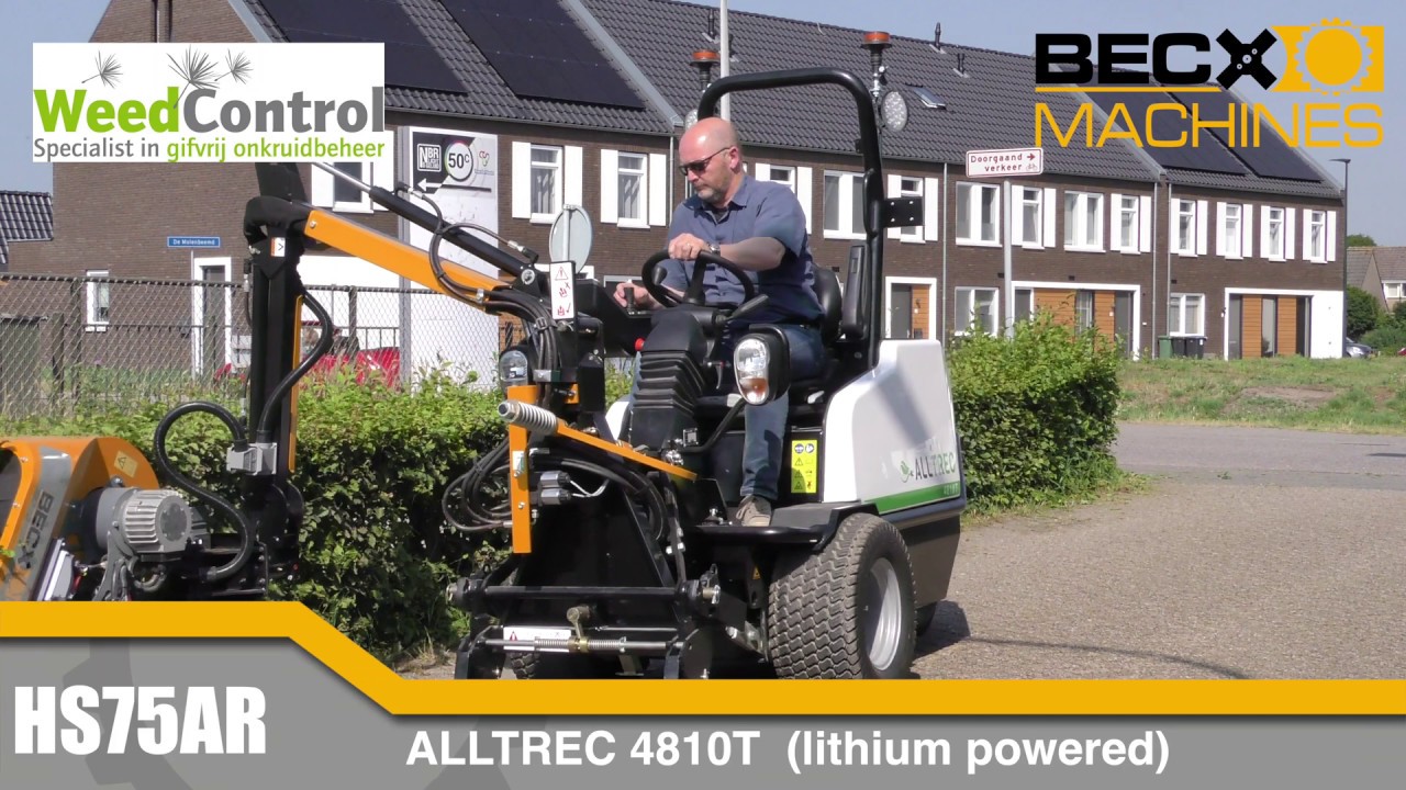 lithium powered HS75AR hedge cutter. More than eight hours of cutting power on one battery charge.