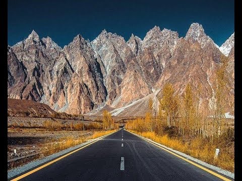 Karakoram Highway Toward Passu cones HD - YouTube