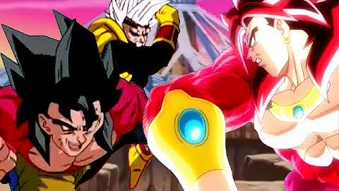 SSJ4 Goku & Baby Vegeta vs LSSJ4 Broly
